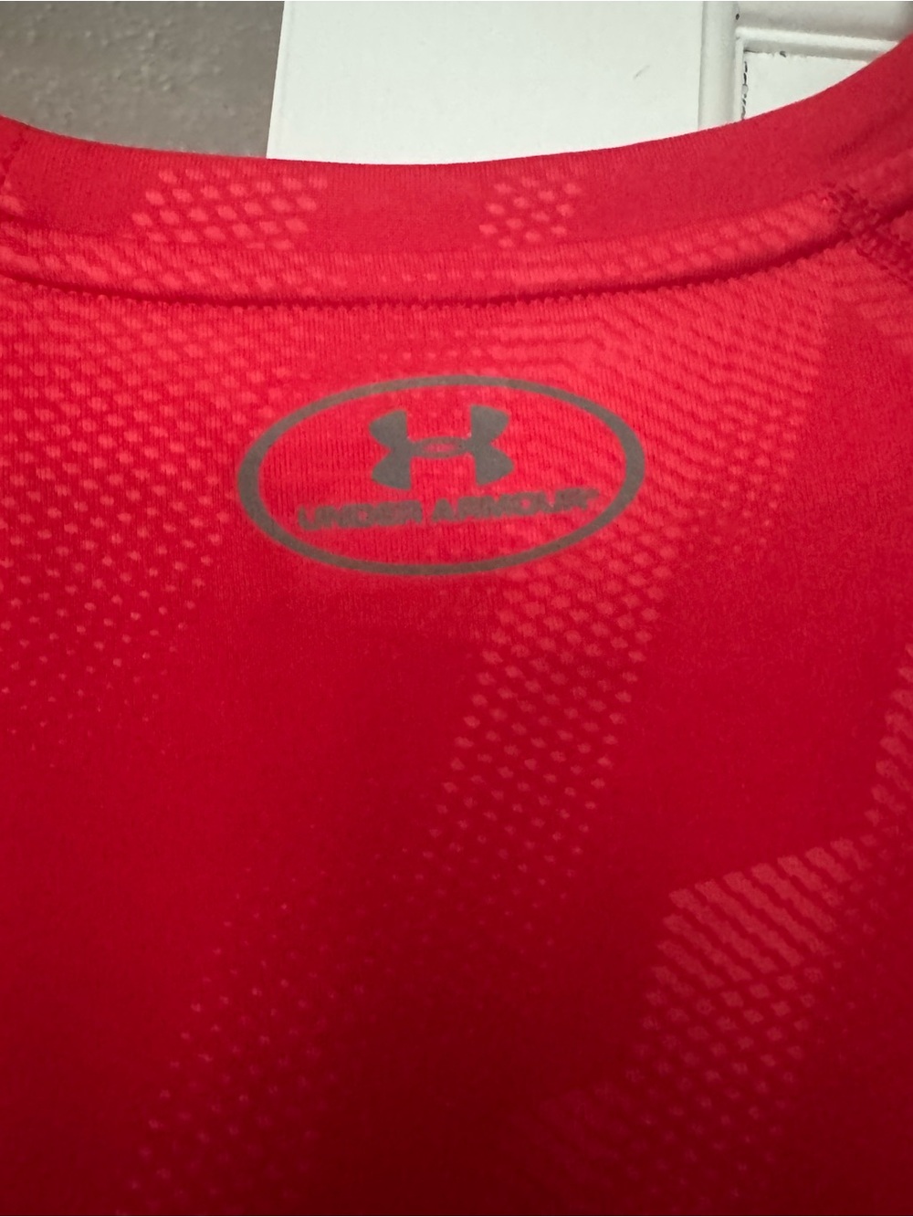 Under Armour Red Short Sleeve Athletic Performance Tee - Picture 5 of 6